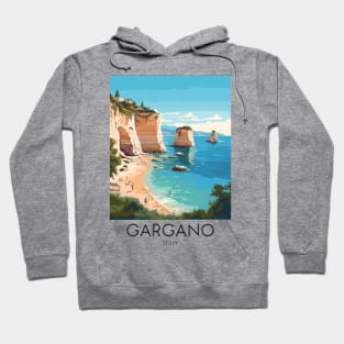 A Pop Art Travel Print of Gargano - Italy Hoodie